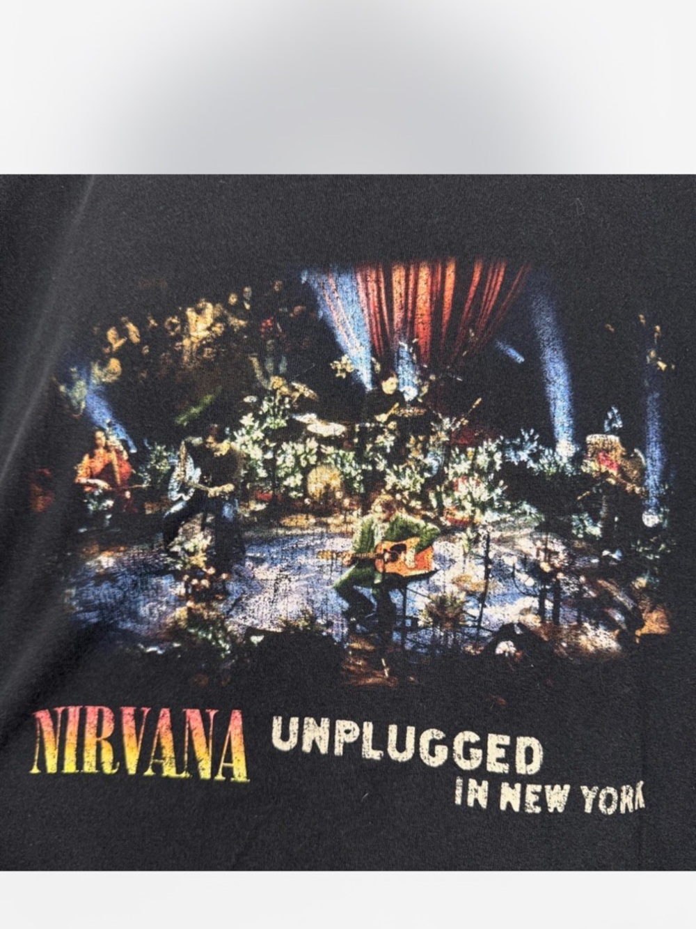 NIRVANA Black 'Unplugged in New York' Graphic Tee - Picture 3 of 5